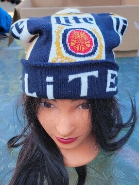 Miller Lite Knit Beanie Hat / toque